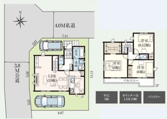 【間取り】 | 狭山市入間川　新築分譲　西武新宿線『狭山市駅』バス9分　【富士見小学区】