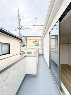 【バルコニー】 | 狭山市入間川　新築分譲　西武新宿線『狭山市駅』バス9分　【富士見小学区】