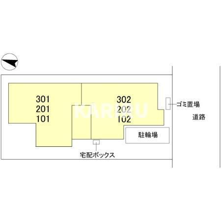スペチアーレ中宮の区画図
