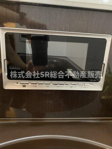 花園西町1丁目中古戸建の設備|浴室テレビが付いていてお風呂の時間が楽しみになりますね♪