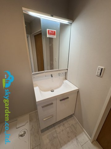 茅ヶ崎市香川5丁目　新築戸建　全11棟6号棟の独立洗面台|独立洗面化粧台付き