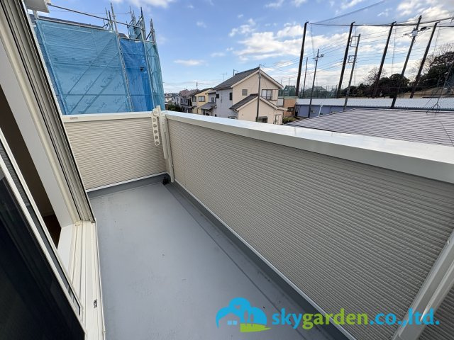 茅ヶ崎市香川5丁目　新築戸建　全11棟6号棟のバルコニー|バルコニー付きです