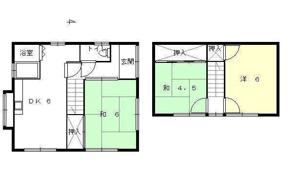 御立西一戸建の間取り