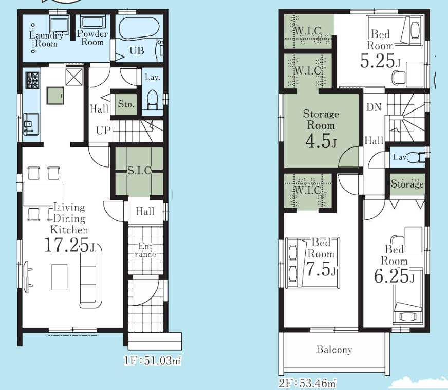 Livele Garden.S 狭山市狭山台２期　全２棟の間取り