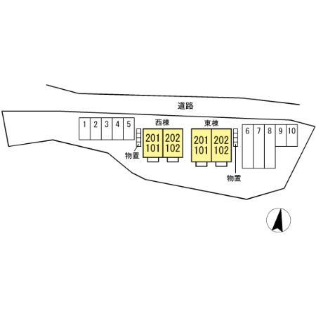 千富館　西館の区画図