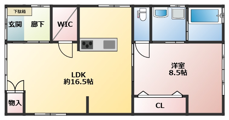 呉市東塩屋町152戸建ての間取り