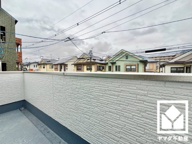 宇治市開町　1期　１号地のバルコニー