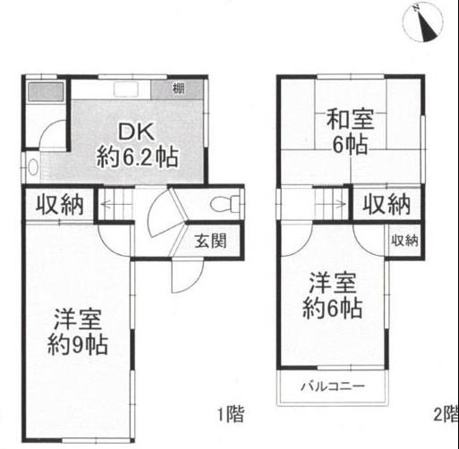 田寺4丁目一戸建の間取り