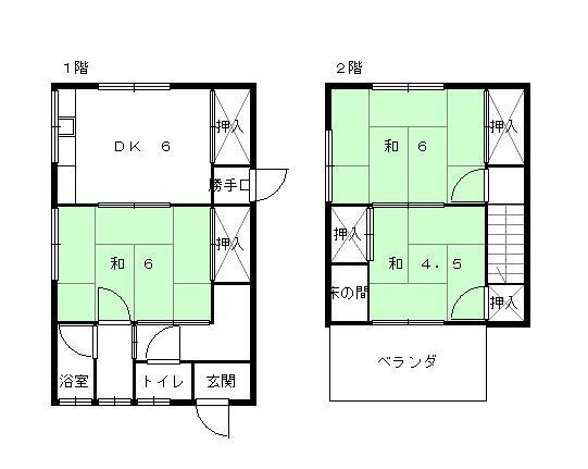 姫路市北今宿３丁目の一戸建ての間取り