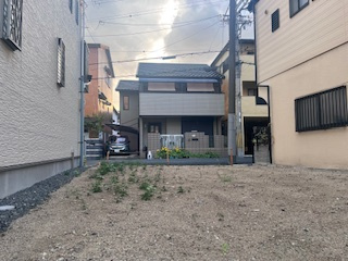 売土地　大東市南津の辺町（建築条件無し更地）の外観