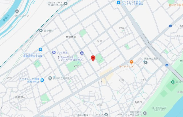 パークハイツさつきの地図