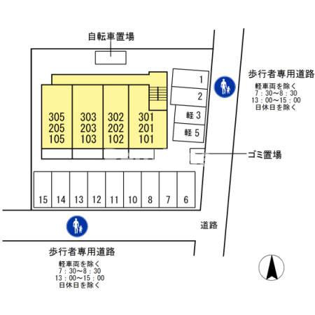 パステル一宮の区画図