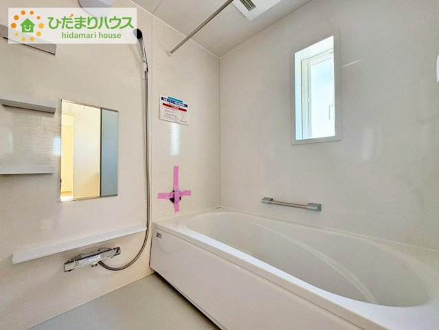 日立市東金沢町1丁目　新築戸建　2号棟の浴室|大人が足を伸ばしても十分な広さ！一人でゆっくりくつろぐ時間も大切です！