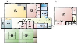【間取り】 | 【中古戸建て】井川町八田大倉