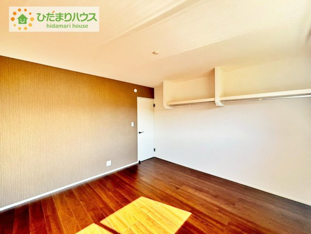 日立市東金沢町1丁目　新築戸建　1号棟の寝室|大きなベッドを置いても余裕の広さの主寝室♪♪