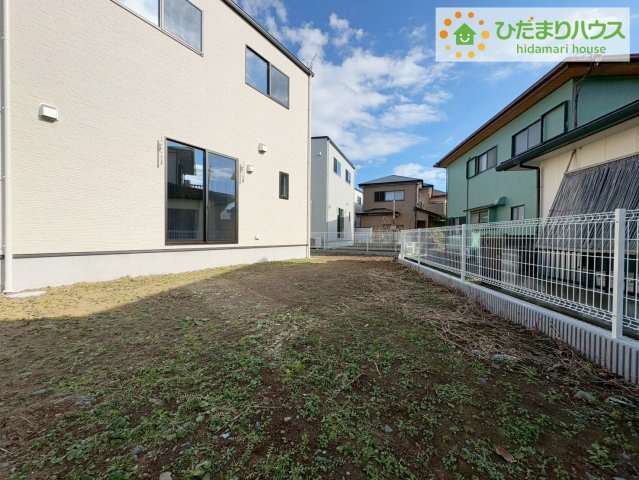 日立市東金沢町1丁目　新築戸建　1号棟の庭|お庭付物件になります！お庭遊びや、プールなどお子様も大喜び(^^)