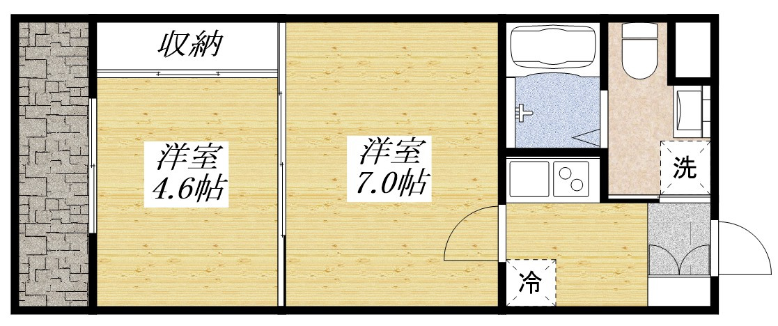 ラフェリオ武蔵砂川の間取り
