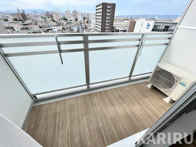 ウインズコート城北パークのバルコニー