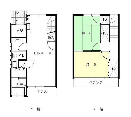 御国野町深志野三戸一の間取り