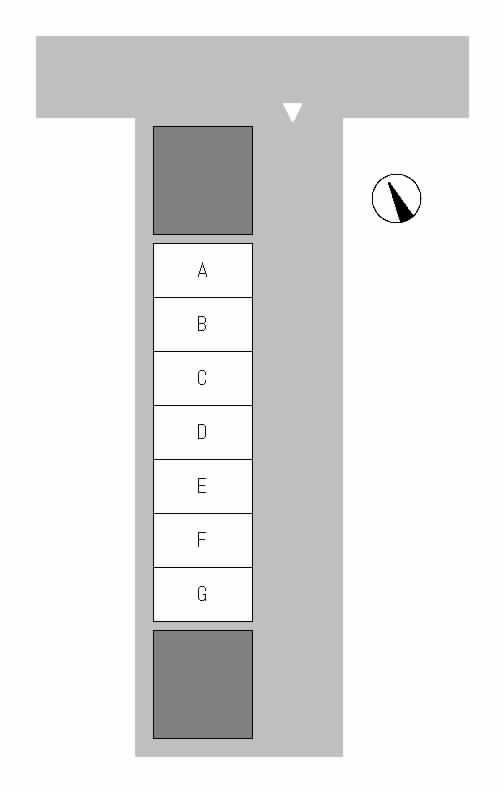 青山TNパーキングの区画図