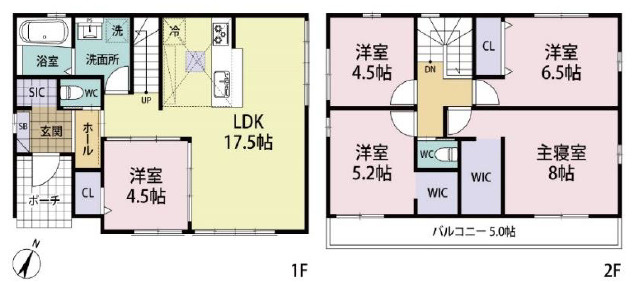 西区秋葉台2丁目中古戸建の間取り