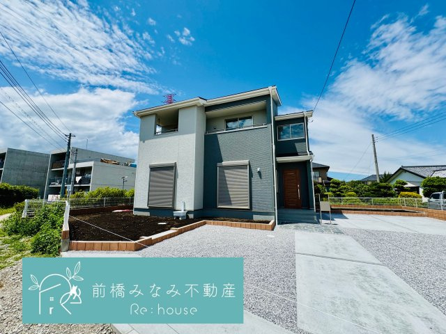 第６前橋市元総社町　限定1棟　リーブルガーデン　新築建売の外観|外観もきれいです