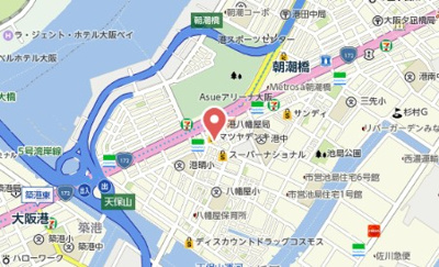 【地図】 | スプランディッド弁天町WEST