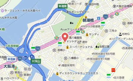 【地図】 | スプランディッド弁天町WEST