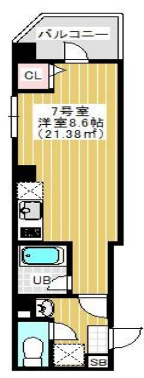 ＮＹ　Ｓｑｕａｒｅ　Ｆｕｎａｂａｓｈｉの間取り