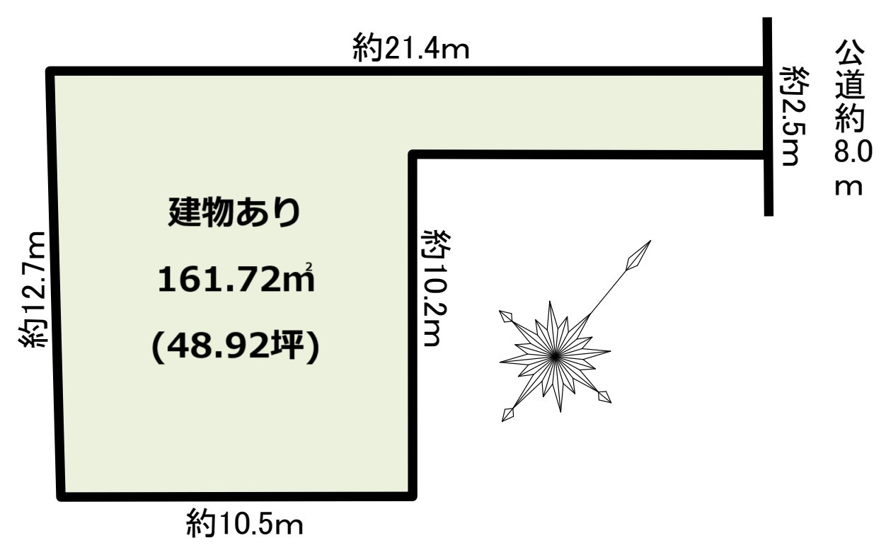 名東区小池町土地の土地図