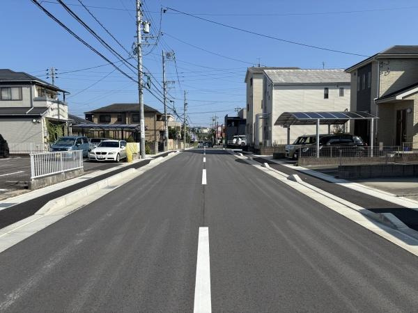 岡崎市美合新町・中古戸建の前面道路含む現地写真|前面道路です。