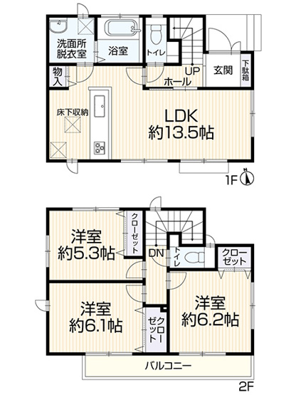 【間取り】 | 青葉区桂台戸建て