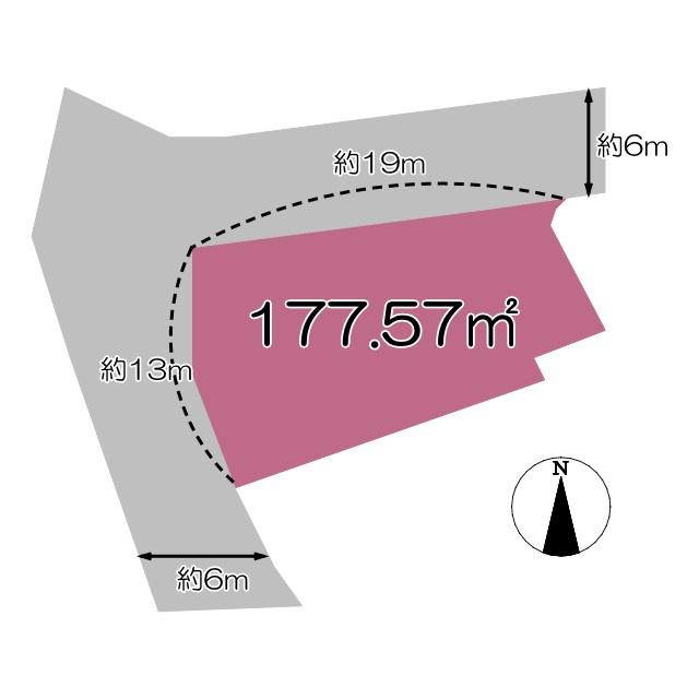 売土地　三島市谷田の土地図|土地図です。