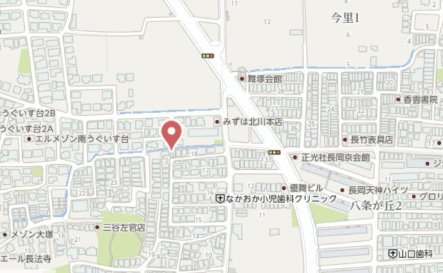 長岡京市天神5丁目　中古戸建の地図