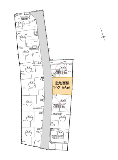 鹿沼市千渡　売地の土地図|〇配置図〇
全2区画の販売になります。先ずはお気軽にお問い合わせくださいませ」！