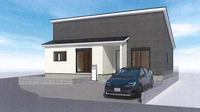 【外観パース】 | 高崎市楽間町　新築住宅 | 完成予定パースです