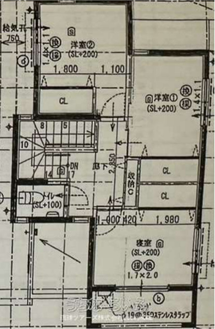 宜野湾市赤道2丁目戸建ての間取り