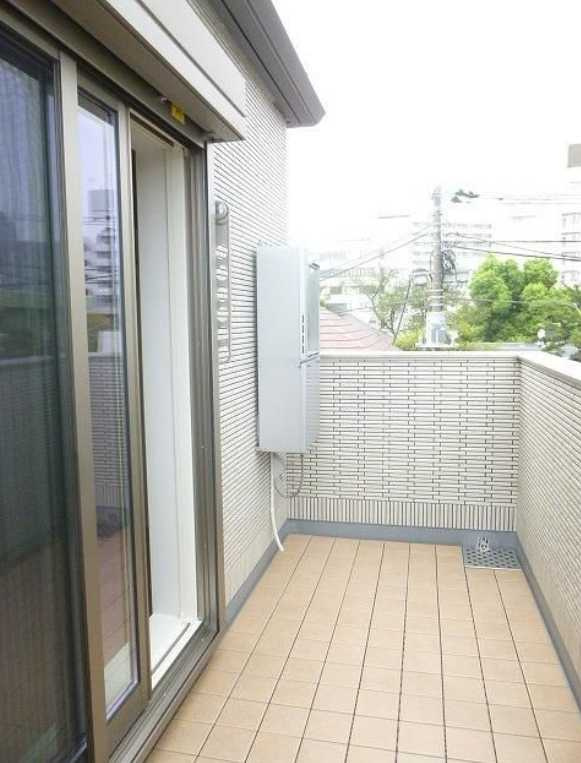 リッカ　最上階　角部屋　築浅のバルコニー