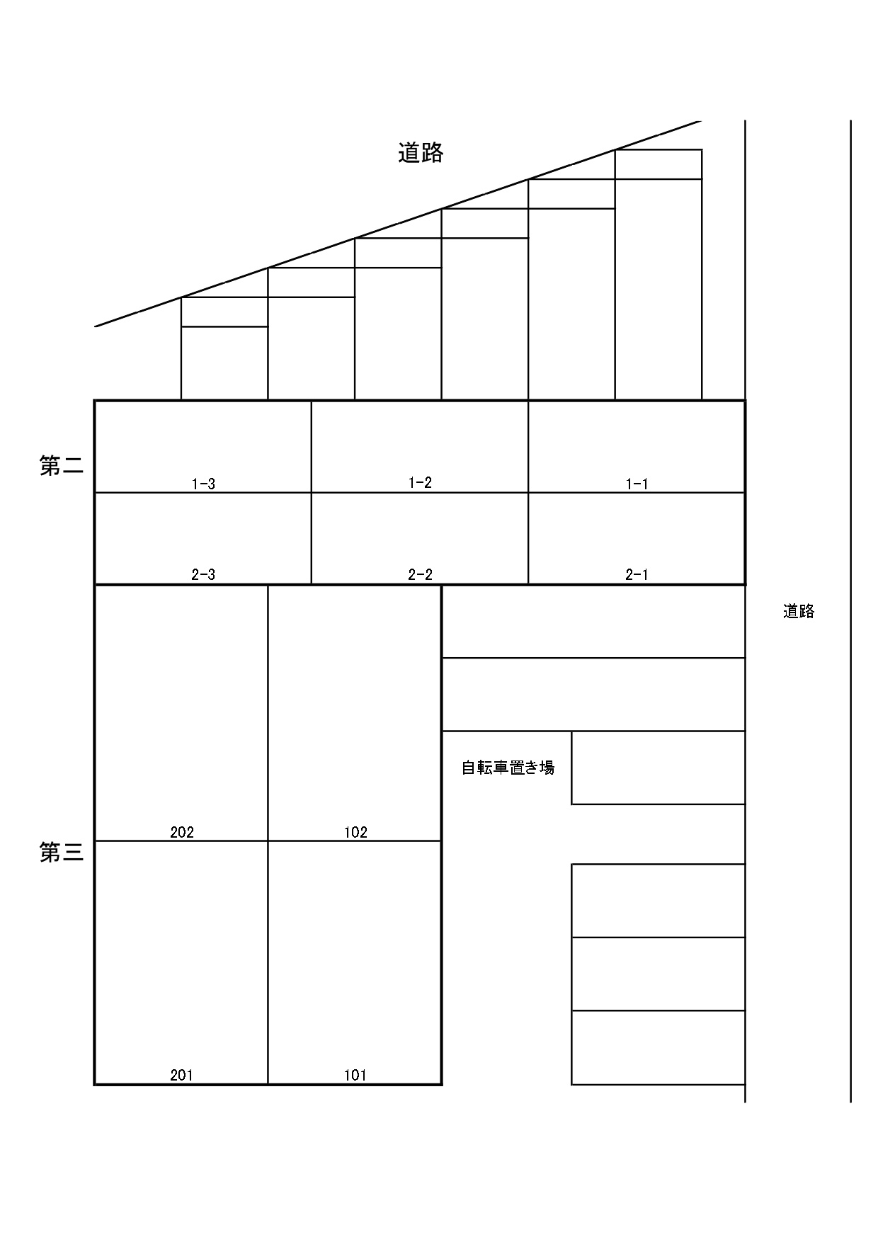 第二芳泉パールハイツの区画図