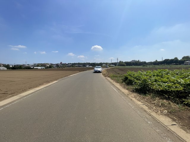 つくば市上原　４２０坪の敷地のその他|北側前面道路