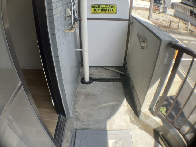 シャトレ豊津Ⅱのバルコニー