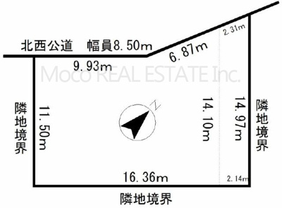 【区画図】 | 北見市大正中古住宅