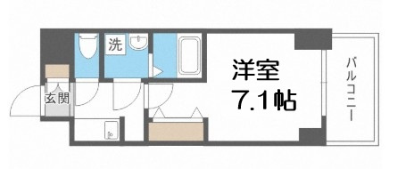 【間取り】 | S-RESIDENCE福島玉川Uno
