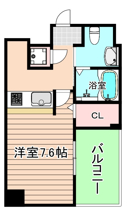 大阪市城東区中央３丁目の賃貸マンションの間取り