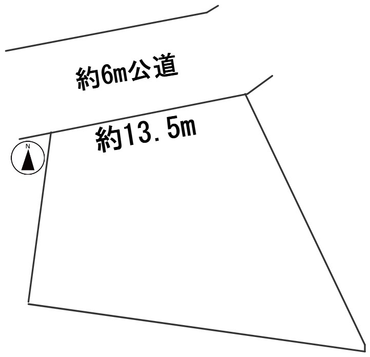 ６５８５０　岐阜市長良東３丁目土地の区画図