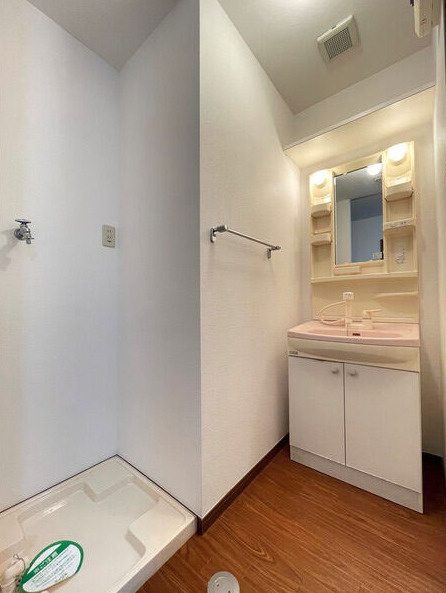 第5秋葉ビル【キャッシュバック対象】の洗面所|明るい洗面所です