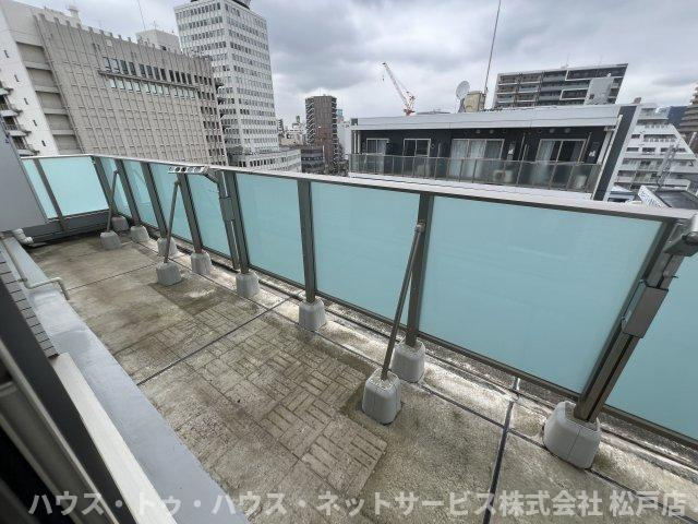 アークシティ松戸のバルコニー