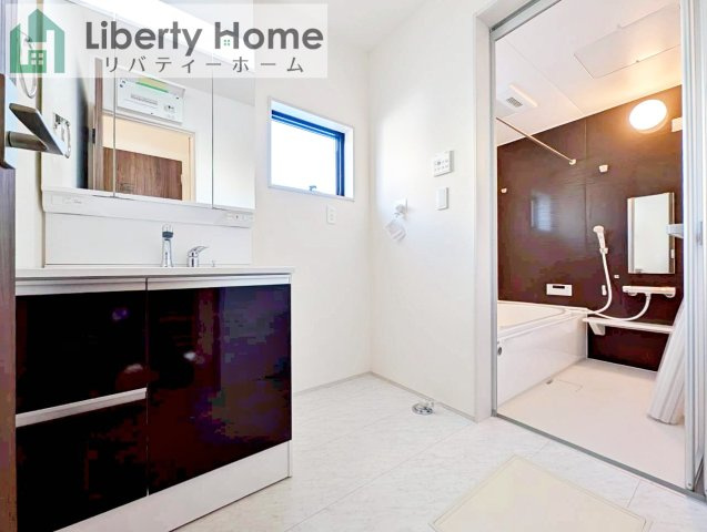 ひたちなか市稲田10期　新築戸建　1号棟の脱衣所