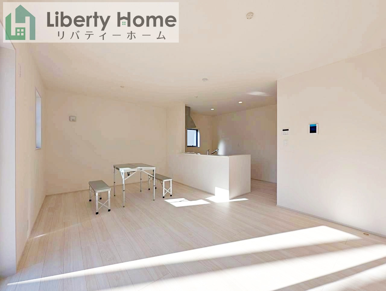 ひたちなか市稲田10期　新築戸建　1号棟の居間・リビング