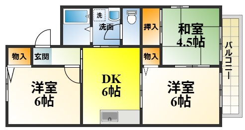 サングレースAの間取り